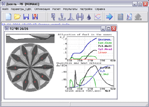 Fuel spray evolution visualization tool screenshot